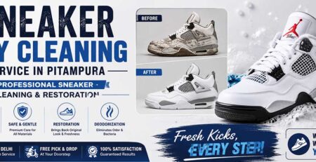 Sneaker Dry Cleaning Service in Pitampura – Professional Sneaker Cleaning & Restoration